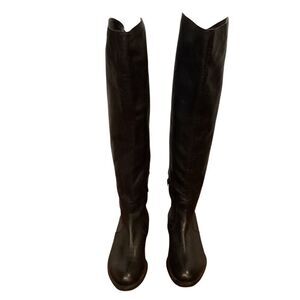 Eden Shoes black leather Over The Knee back buckle EU 37 Italy